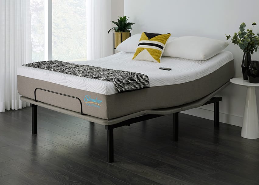 Angled view of Select mattress